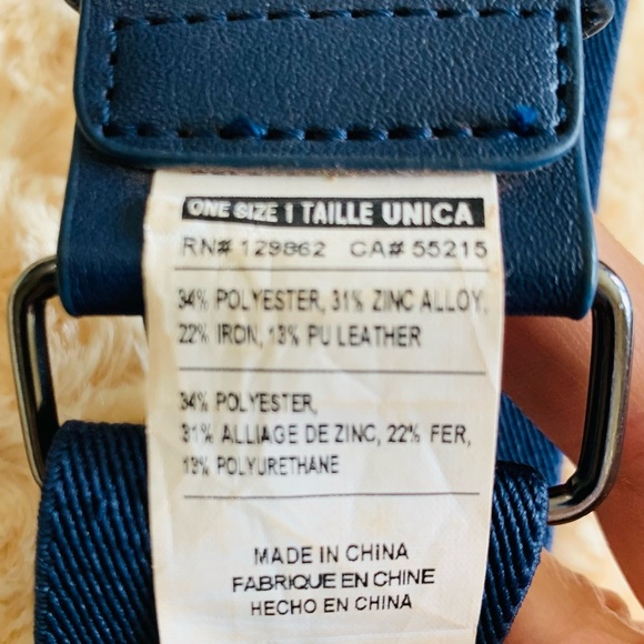 NIKE One Size Navy Blue Swoosh Elastic Baseball Belt O/S - Picture 5 of 5